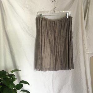 Nic & Zoe pleated batiste flirt skirt